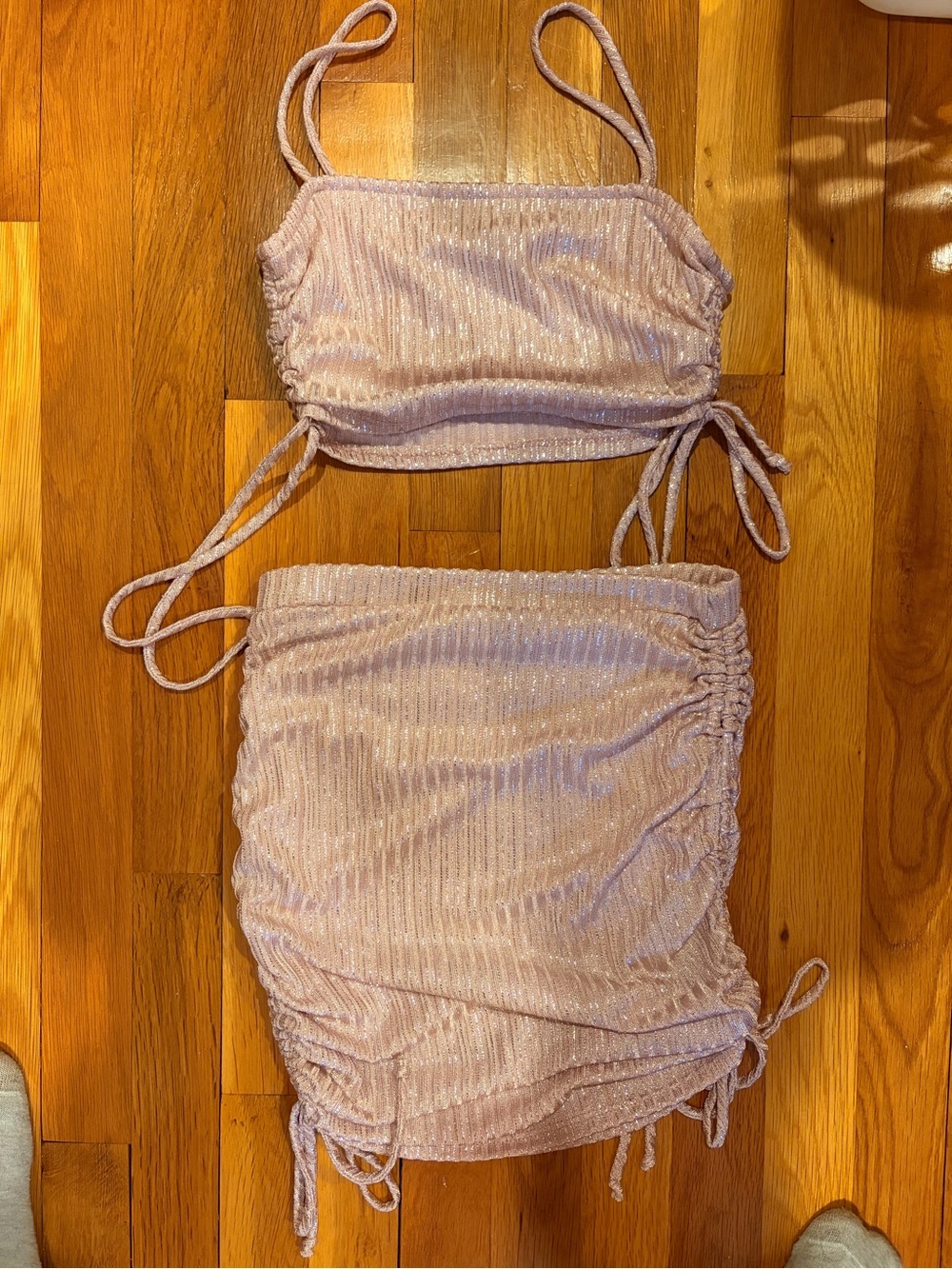 Pink Shimmer Two-Piece Set